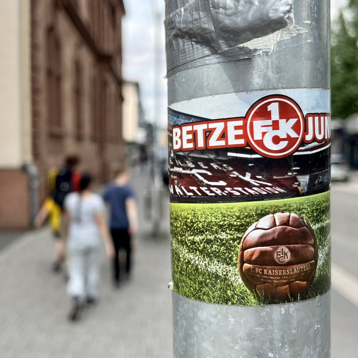 Kaiserslautern is sticker town. #betze #kaiserslautern #footballstickers