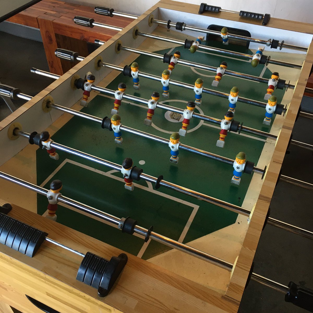 TheErickLee's tweet photo. Lots of different things to count on this foosball table. #units #unitchat #MathPhoto23 https://t.co/CL0iynaLnR