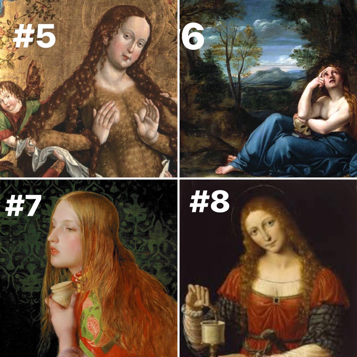 On this feast day of Mary Magdalene, which MM are you? I’m between #8 and #1. Like, ‘Yes… I’ll have another, but I’m so haggard from living my best hermit life.’ #marymagdalene #feastdays #saints #classicalart #donatello #medieval #rennaissancefestival #renaissance #hermit