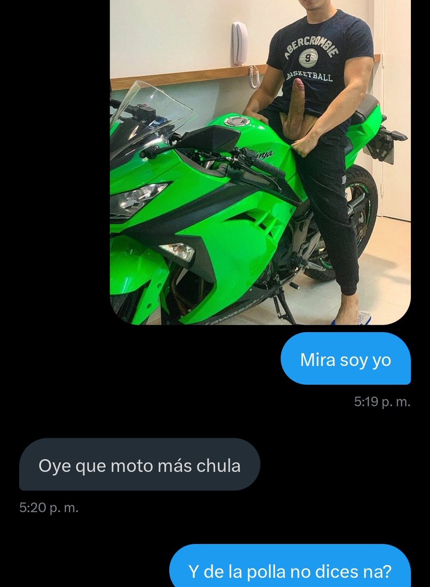 Oye que moto más chula
