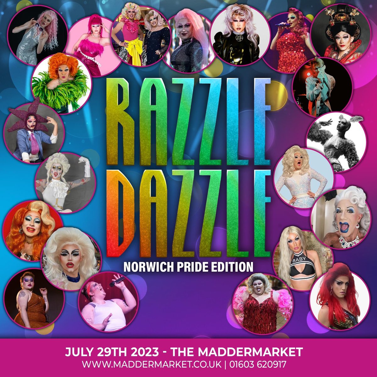 Titania Trust (@titaniatrust) on Twitter photo So a week today I’ll be treading the boards once again in Norwich (Seems like a rare occasion nowadays in my home city!) I’m part of the fabulously amazing line up for Razzle Dazzle!
Would be lovely to see you there celebrating Pride with all of us!
Sat 29 July <a href="/Maddermarket/">Maddermarket Theatre</a> So a week today I’ll be treading the boards once again in Norwich (Seems like a rare occasion nowadays in my home city!) I’m part of the fabulously amazing line up for Razzle Dazzle!
Would be lovely to see you there celebrating Pride with all of us!
Sat 29 July <a href="/Maddermarket/">Maddermarket Theatre</a>