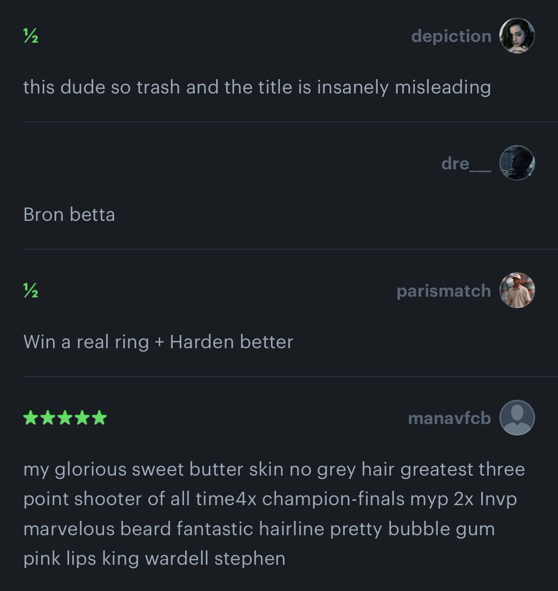 LeecherReport's tweet image. “Underrated” reviews on @letterboxd are hilarious 😭