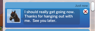 onlyabidoang's tweet photo. What a polite fella #TheSims4HorseRanch https://t.co/rAHVnthooP