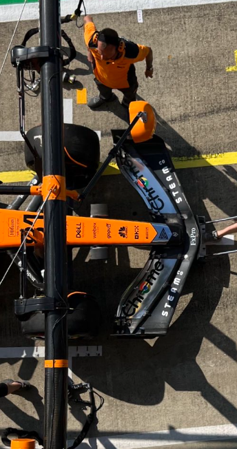 ST3AMCo's tweet photo. @chrisdysonHT @McLarenF1 @LewisHamilton @LandoNorris It's not impossible...

If he's vaguely superstititious we're sure Lando has a logo in his pocket as it isn't on the car today

If Zak let him borrow it!

Keeping the luck of #SponsorX alive https://t.co/n7mItudC6Z