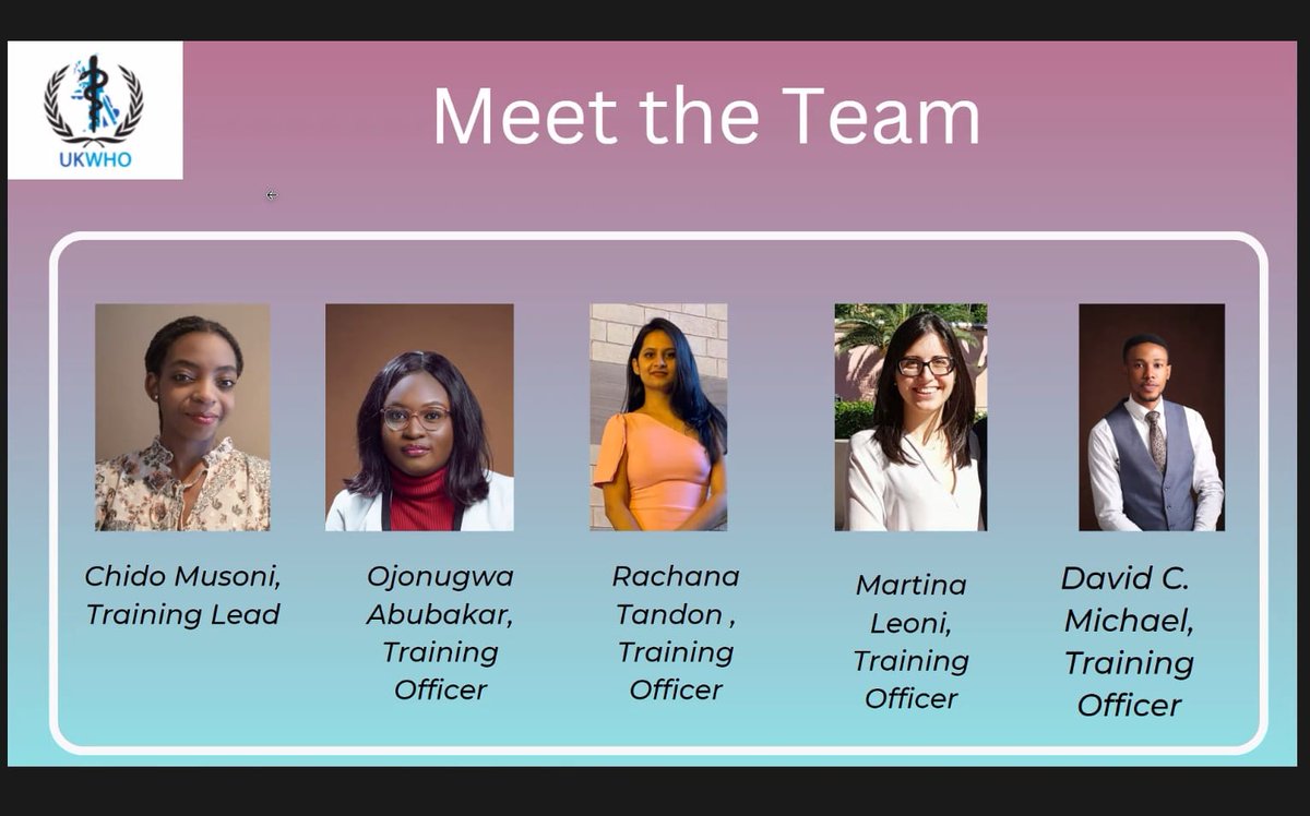 AcademyModelWHO's tweet image. Highlights from the @UKModelWHO Academy Training Session today led by @Neha_Knd &amp;amp; Chido.

Well done to the members of the Training team @oj_nugwa_, @MichaelisDavis 

#WHOAcademy #Training