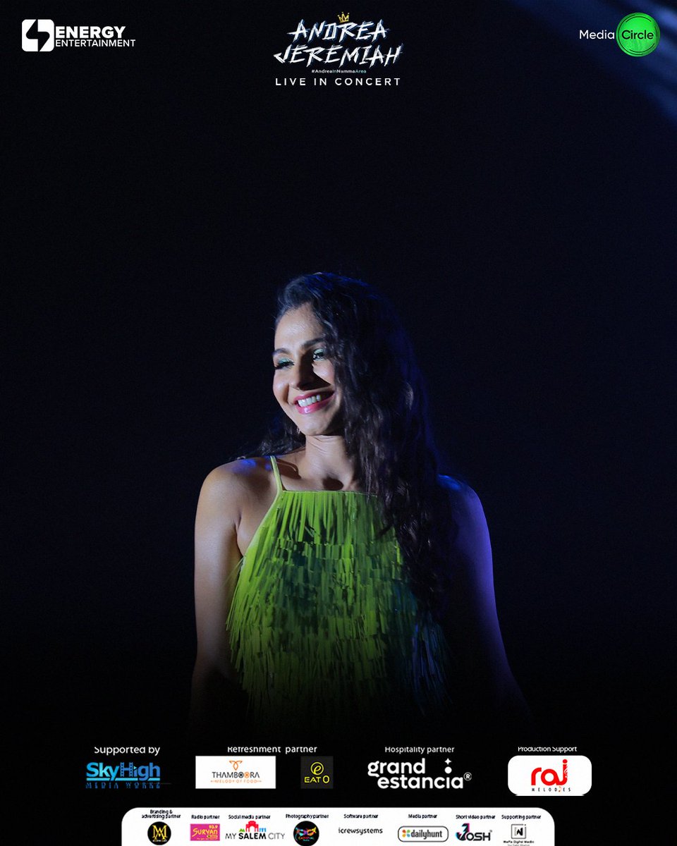 mediacircle_'s tweet photo. #AndreaInNammaArea ends up with the #OhSoldriya vibe❤️

Event Organized By - @mediacircle_ https://t.co/CiRtvrcBQk