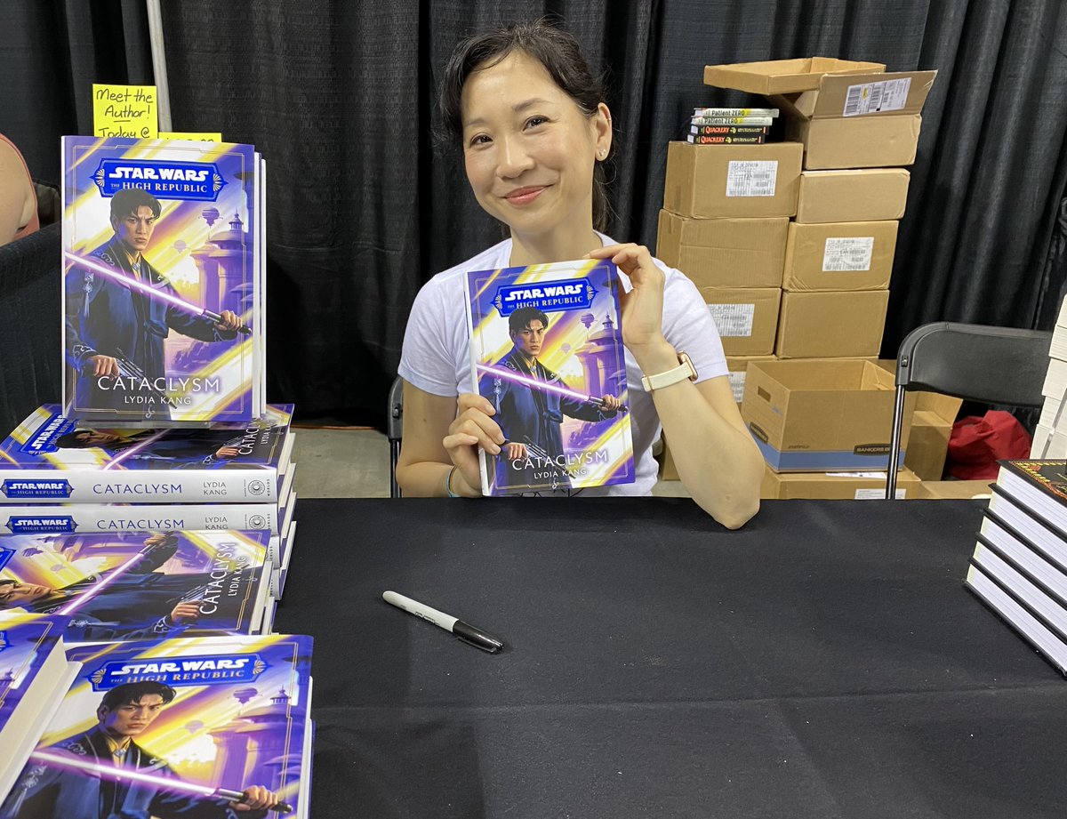 O Con Expo (@omahacomiccon) on Twitter photo 📚 Calling all Star Wars fans! 🚀 Don't miss the chance to meet Omaha's own Dr. Lydia Kang, author of Star Wars: Cataclysm (The High Republic), signing books RIGHT NOW at the Bookworm booth!! #omaha #OConExpo #StarWars #BookSigning <a href="/BookwormOmaha/">The Bookworm Omaha</a> <a href="/penguinrandom/">Penguin Random House 🐧🏠📚</a> 📚 Calling all Star Wars fans! 🚀 Don't miss the chance to meet Omaha's own Dr. Lydia Kang, author of Star Wars: Cataclysm (The High Republic), signing books RIGHT NOW at the Bookworm booth!! #omaha #OConExpo #StarWars #BookSigning <a href="/BookwormOmaha/">The Bookworm Omaha</a> <a href="/penguinrandom/">Penguin Random House 🐧🏠📚</a>