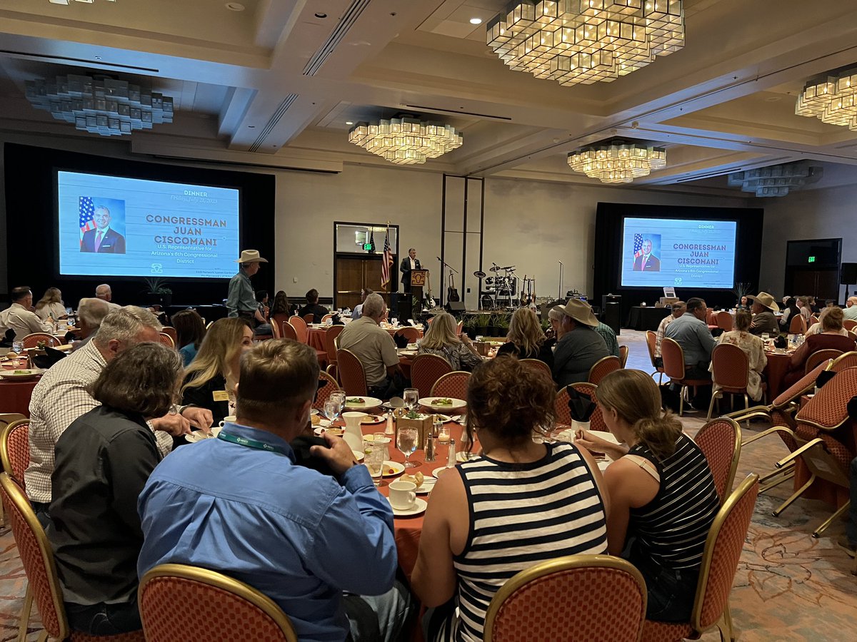RepCiscomani's tweet photo. Honored to help celebrate 120 years of the Arizona Cattle Growers’ Association! Ranchers across our state feed our country and I’m proud to fight for them to Congress. 🐄 @ArizonaCattle https://t.co/cCGOCySmZt