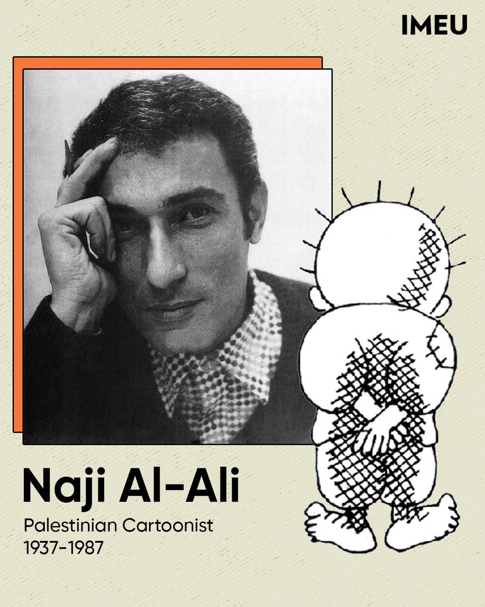 Today marks 36 years since the assasination of the renowned Palestinian political cartoonist Naji Al Ali in London.

Al Ali drew nearly 40,000 cartoons in his life, many featuring his famous character Handala, a refugee child symbolizing the struggle for Palestinian freedom.