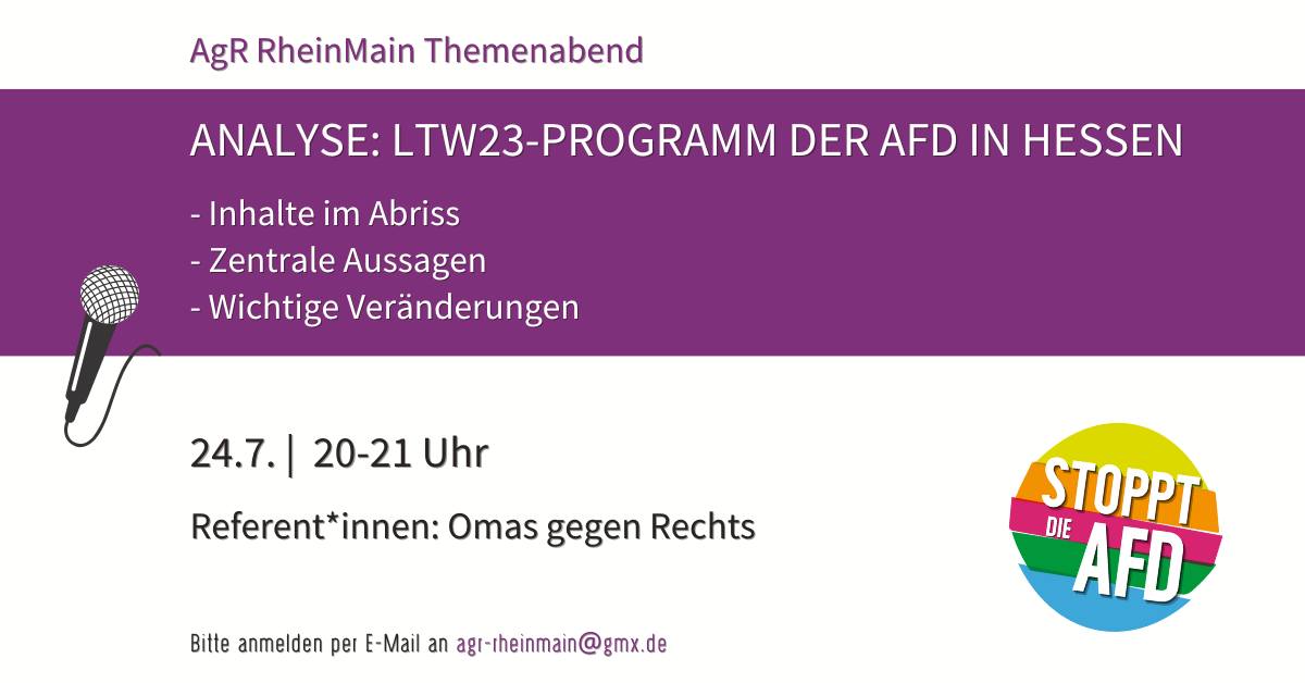 Aufstehen gegen Rassismus RheinMain tweet media
