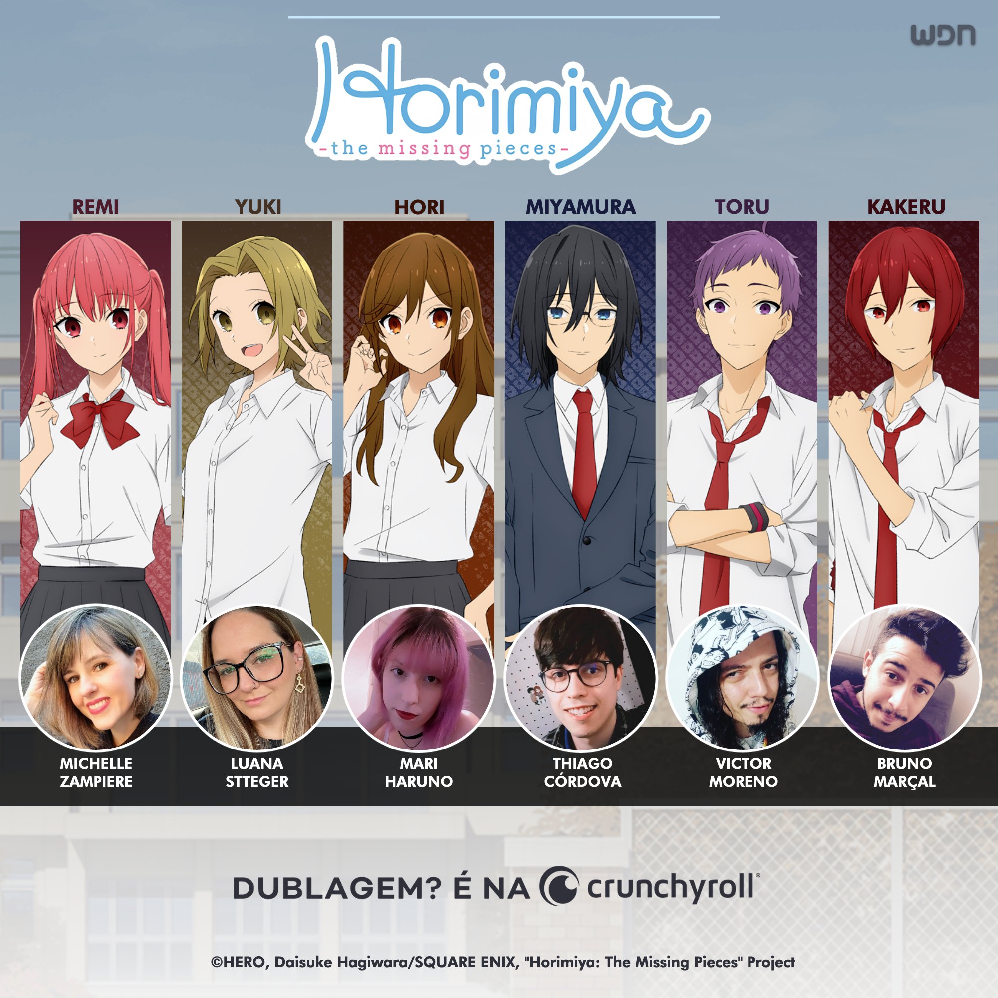 Horimiya: The Missing Pieces' começa a chegar dublado na Crunchyroll