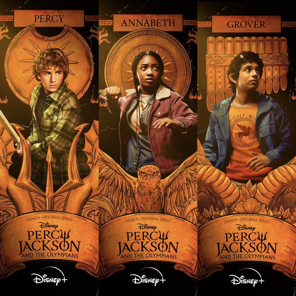 The Trio of #PercyJackson &amp; The Olympians.