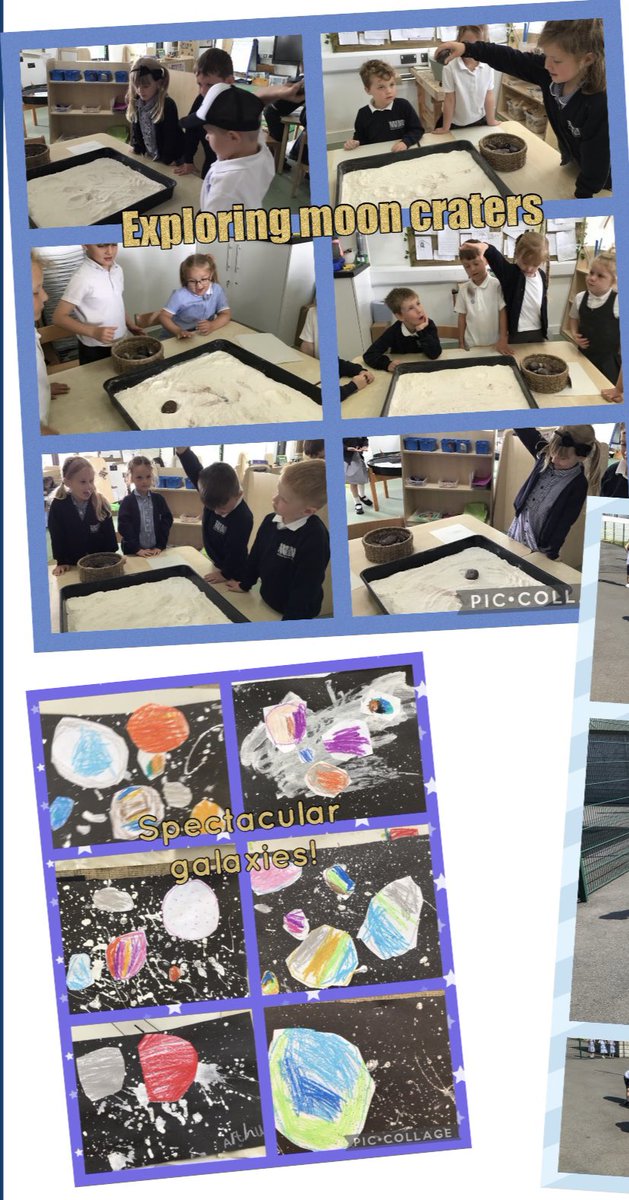 bluekitetrust's tweet photo. Look at the astronomical work of the Reception children @_William_Morris. After reading ‘The Darkest Dark’ by @Cmdr_Hadfield  -read all the amazing things he’s done https://t.co/84VbbYqckv They’ve explored moon craters, watched the Apollo moon landing &amp; created beautiful artwork. https://t.co/SivNasFLWX