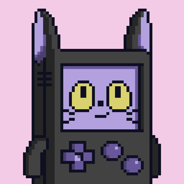 HEEYY NEW DROP ON <a href="/mallow__art/">Now found at @mallowdotart</a> 😻🔥
Game Boy Pals #007 SylviePixel edition 😻 

Collab with dear @chubby_nekonft 😻

24hours auction 0.5 SOL Reserve 💜😻

LINK ⬇️⬇️⬇️