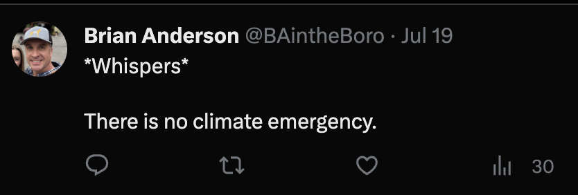 Comments like this are everywhere on twitter. The human brain turns out to be good at creating extractive technology, but bad at avoiding tribal/religious stupidity. Sadly, many brains choose tribal stupidity even over what they can see and feel directly.