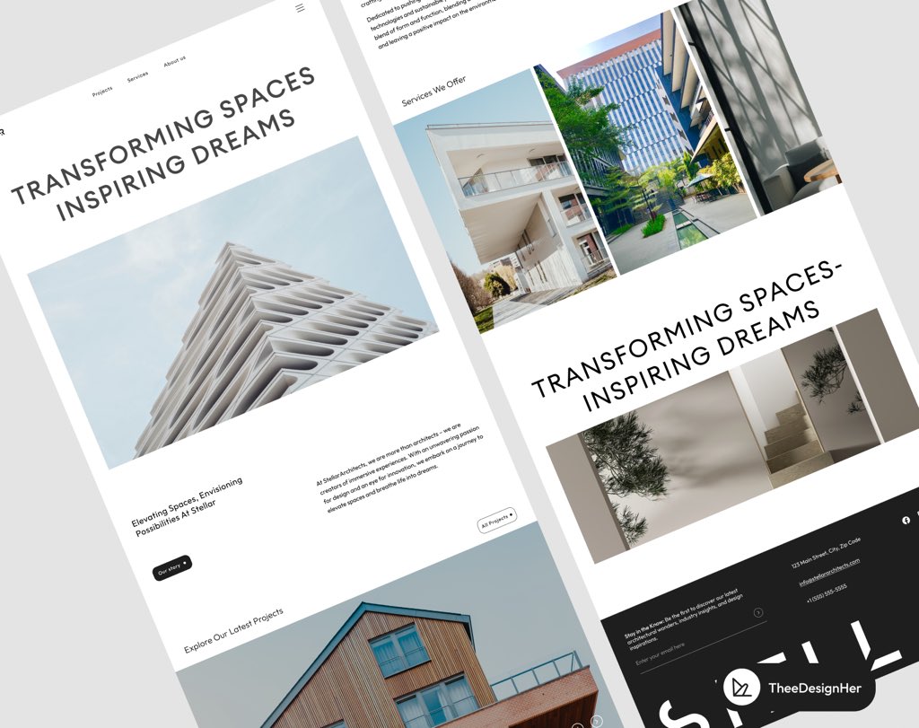 misethecreative's tweet image. A simple landing page I worked on this weekend; for an architecture firm called STELLAR 👩🏾💻✨
#designexplorations
