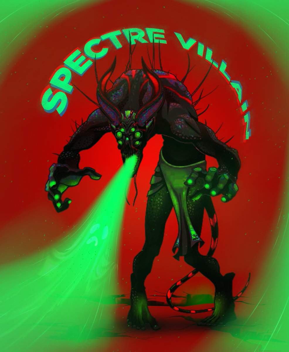 My #spectrevillain entry for #DIMENSIONALS <a href="/DimensionalsArt/">Dimensionals Army</a> 

Name: Morithrax, the Soulreaper

Abilities:

Soul Screech: A chilling scream that drains life and souls, leaving desolation in its wake.

#geezyart