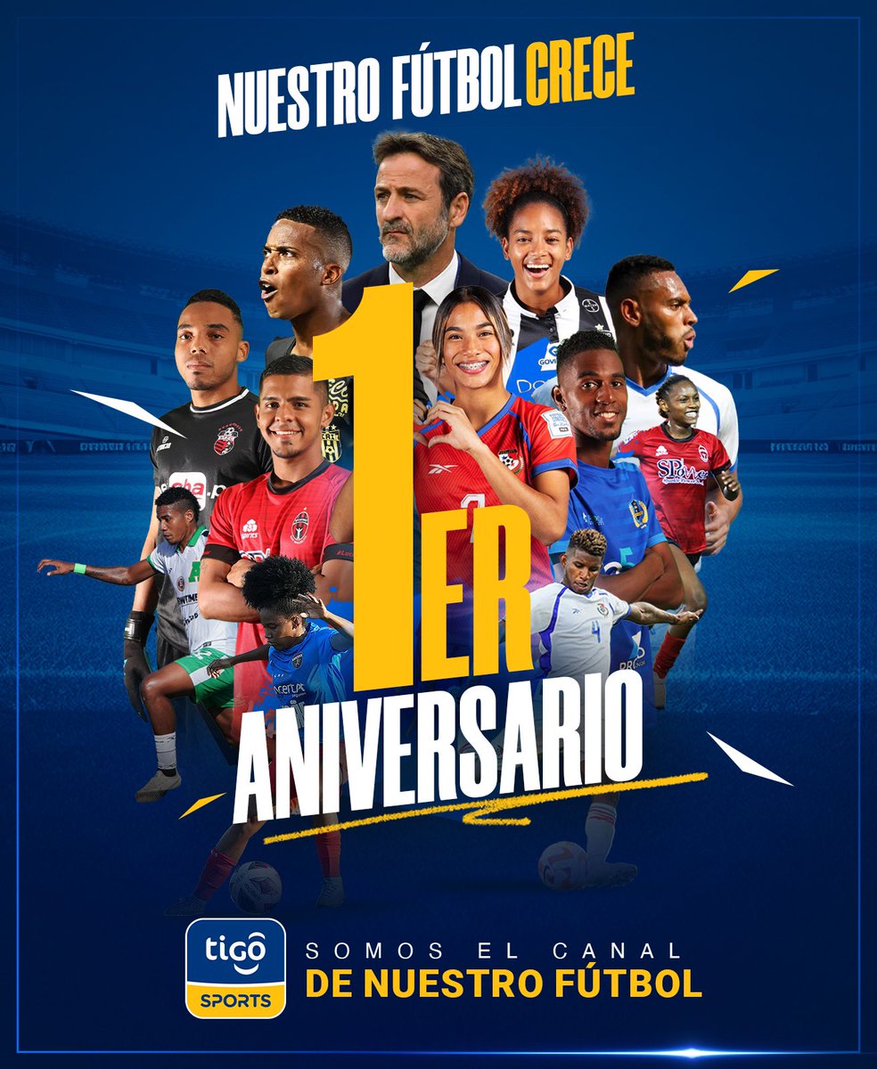 ESTAMOS DE FIESTA 🥳🎉

Hoy cumplimos🎂 nuestro año número 1️⃣ siendo el canal de nuestro fútbol⚽️ y enfocados en engrandecer las ligas locales🏟️, porque cuando nuestras ligas crecen, nuestro fútbol crece🔝🙌. Por muchos años más de fútbol y pasión por el deporte 

#TigoSportsPa
