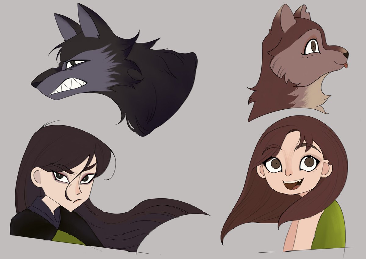 Akiko_Mey's tweet photo. #wolfwalkers #OC 
Недавно,посмотрела с подругой замечательный мультик!
НАСТОЛЬКО ПОНРАВИЛСЯ,что я нарисовала нас в этом мультике.
Мне все очень нравится d=(^o^)=b https://t.co/keIdyQeB0a