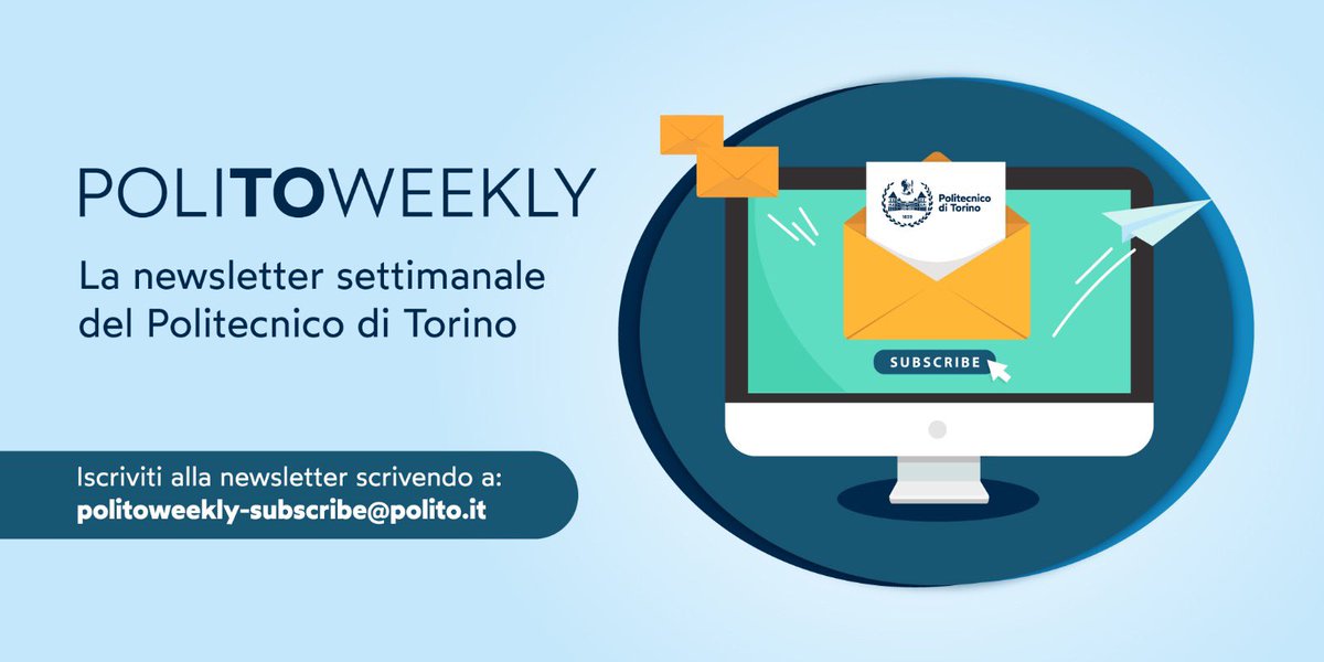 PoliTOnews's tweet photo. #PoliTOweekly
📆22-28 luglio
Ecco la newsletter con tutte le novità dal mondo #PoliTo: tutti gli eventi e appuntamenti scientifico-culturali, i seminari, le call e i bandi e gli articoli di approfondimento del magazine #PoliFlash
➡️ https://t.co/ftTWyDLoel https://t.co/oKvobwxfd0