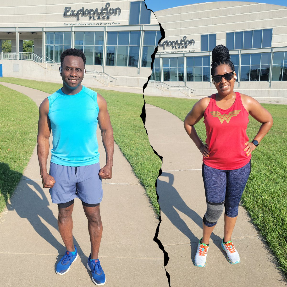 IamJubba's tweet photo. Another Saturday morning, another #Parkrun at #ExplorationPlace, another 3.1 miles, another time well spent with #TheQueen.
#activelifestyle #healthandwellness #myladyandI #NoDadBod #PreservingTheSexy #ThisIsUs 💪🏾😊 https://t.co/2cSHwH9l44