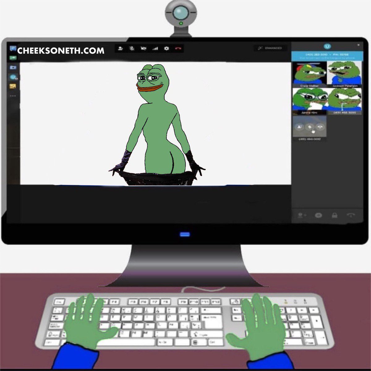 We twerking hard over here $CHEEKS 🍑