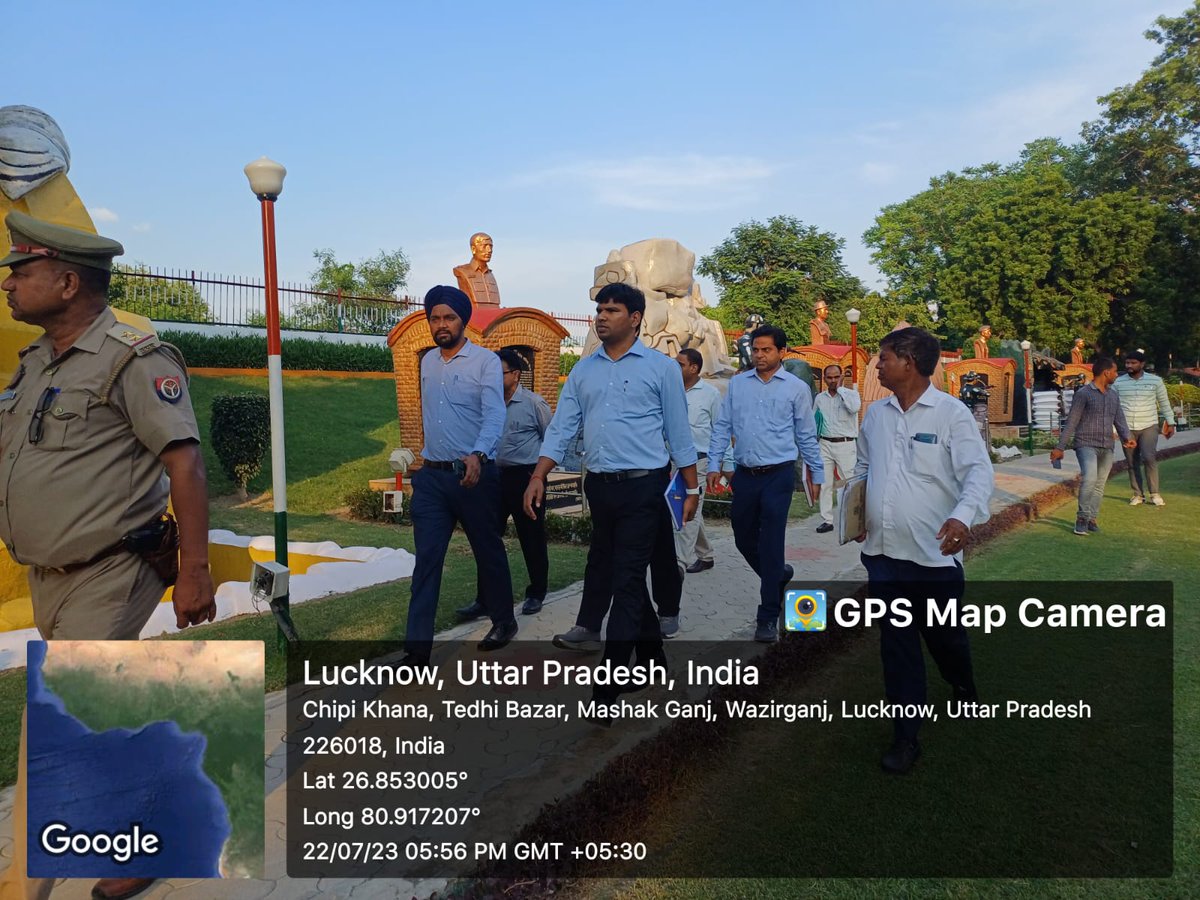 Inspection with nagar ayukta sir