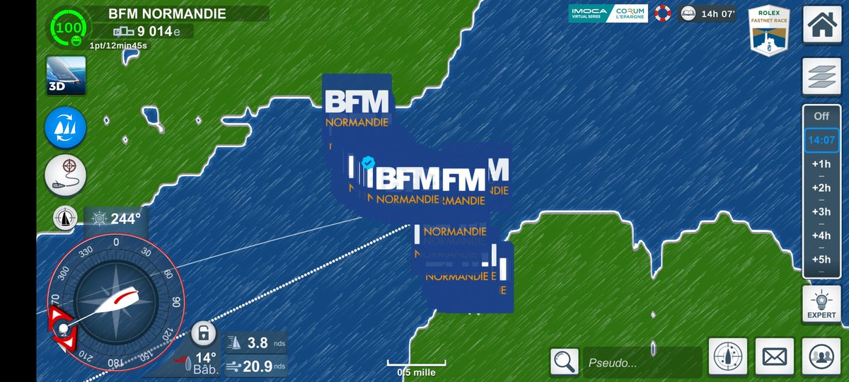 ArzhelV's tweet photo. ⛵⚓ La belle ligne de départ de la @RolexFastnet_Ch sur @VirtualRegatta avec tous les joueurs du classement @BFM_Normandie 

➡️ Suivez l'avancée du bateau BFM Normandie navigué par la rédaction tous les jours à l'antenne

@BFMTV_Inside #infolocale #virtualregatta https://t.co/rQOtX1Hn9F