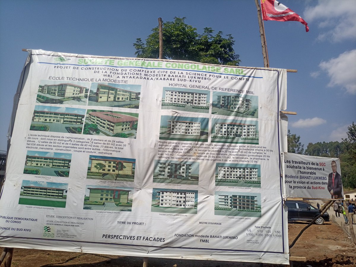 arsene_zagabe's tweet image. Cité de la science. Première phase: un hôpital général de référence MBL et une école technique moderne LA MODESTIE, camp des médecins et enseignants. Ici c'est pas à Bukavu, mais dans le territoire de #Kabare.. Accompagner le PD-145 du candidat Président AFDC-A et AEDC-A.