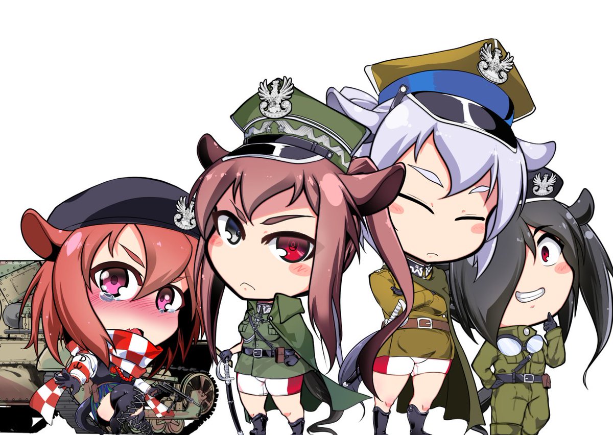 「#ぷっコク ぷっコクシリーズでのポーランドの髪の色がそれぞれ異なるのは…動物モデ」|龍トウのイラスト