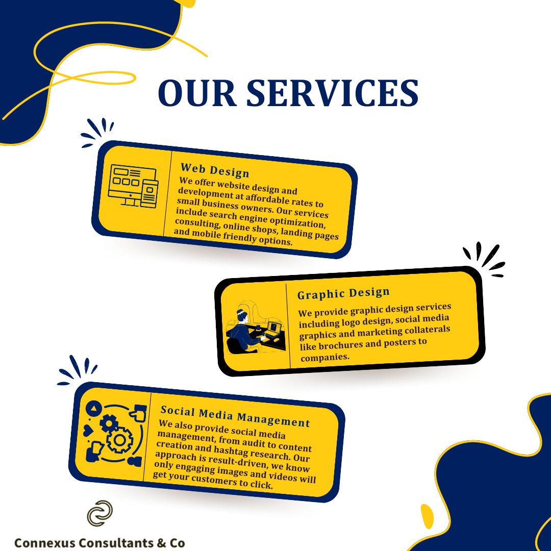 connexus_co's tweet photo. Elevate your online presence with Web Design, Graphic Design, and Social Media Management. Unleash your creativity and captivate your audience.

Contact Us:
 📞 +203 086 7716
 🌎 https://t.co/iSa8cneuQS

#digitalmarketingservices #services #seoservice #connexusconsultantsco https://t.co/tMmMmEI8oQ