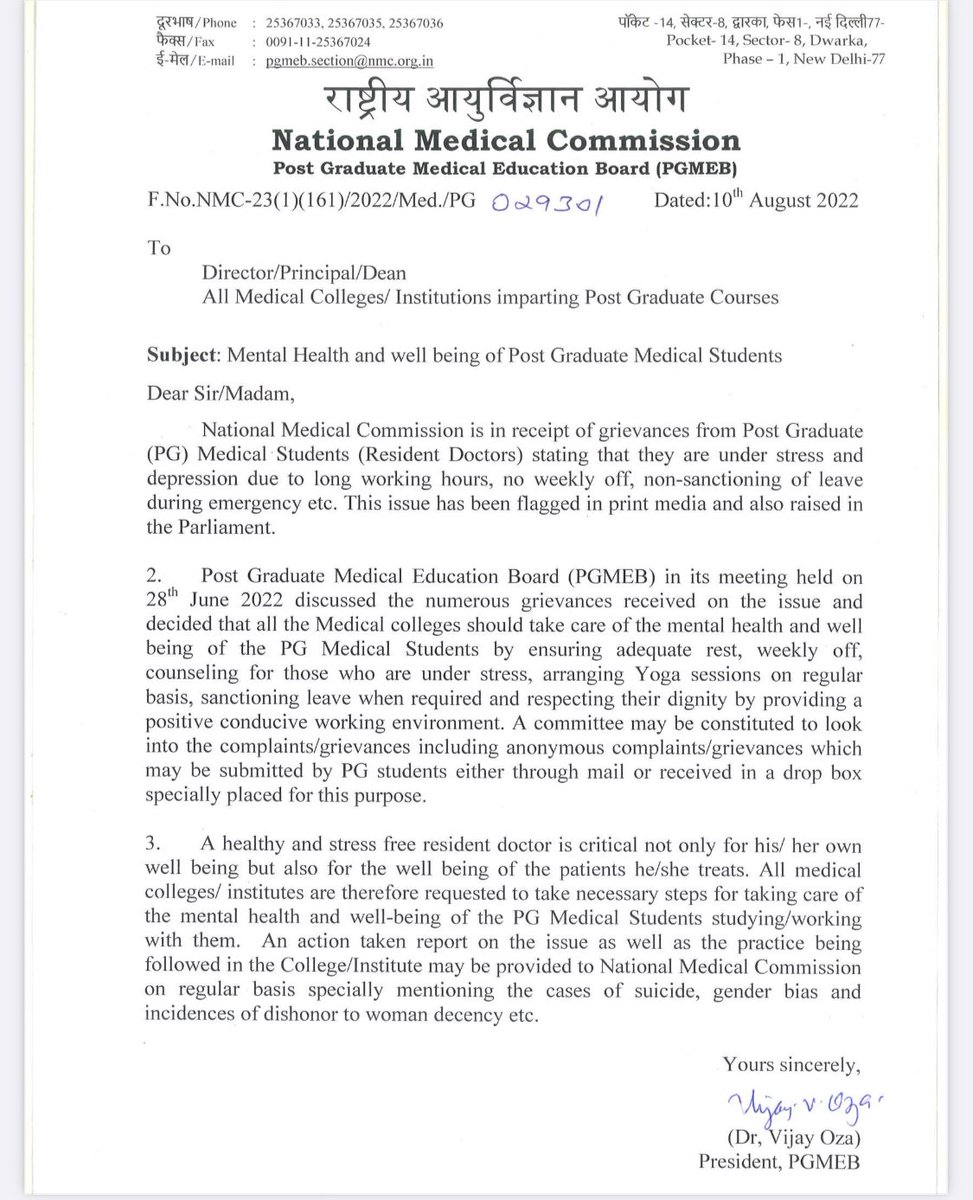 Dear Medical Teachers
Pls go through the letter sent by PGMEB and try to implement in letter and spirit.