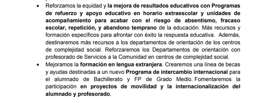 OxLaPublica's tweet photo. Valoramos positivamente que el @PSOE tenga en cuenta la orientación Educativa en su programa. Necesitamos más concreción:

✅1 Orientadora mínimo por CEIP
✅1 orientador cada 250 alumnos/as

Y pasar del programa a su ejecución 💚 

#23J salimos a votar por la educación pública. https://t.co/1p9OHJZ5p9