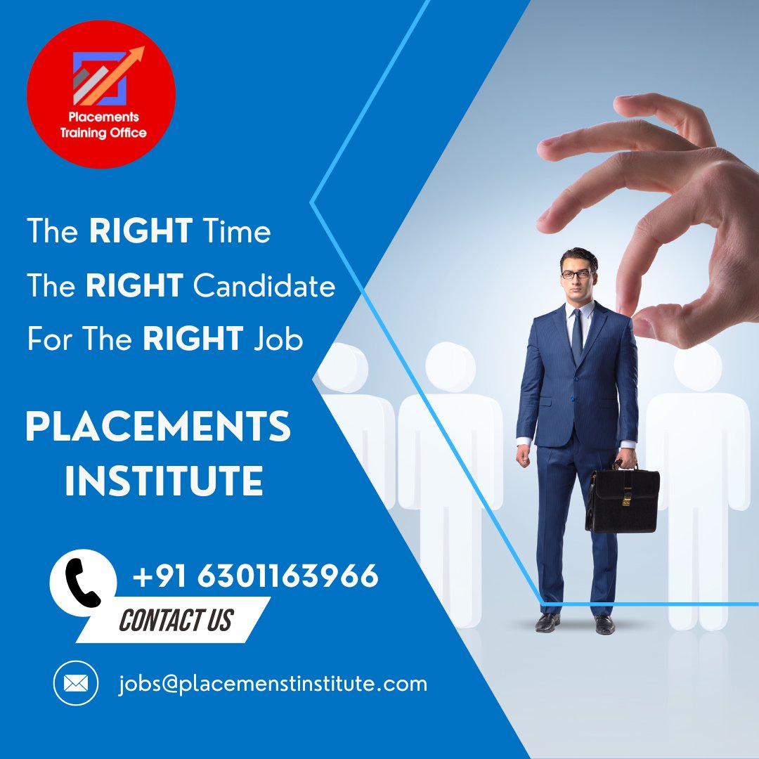 The RIGHT candidate for the Right job - PLACEMENTS INSTITUTE

#placementsinstitute #righttime #rightcandidate #rightjob #topmnc #mnccompany #topmncjobs #opportunities #donthappen #youcreatthem #nonitjobs #bpo #voice #nonvoicejobs #nonvoice #job #placements #placementseason