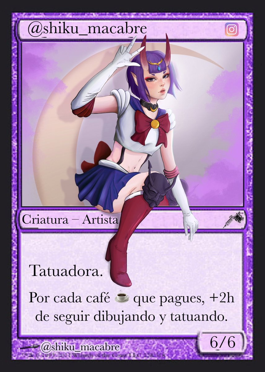 ShikuMacabre's tweet photo. Creo que usaría mi carta Magic/tarjeta de presentación 🤔 https://t.co/hK33L8fkh9