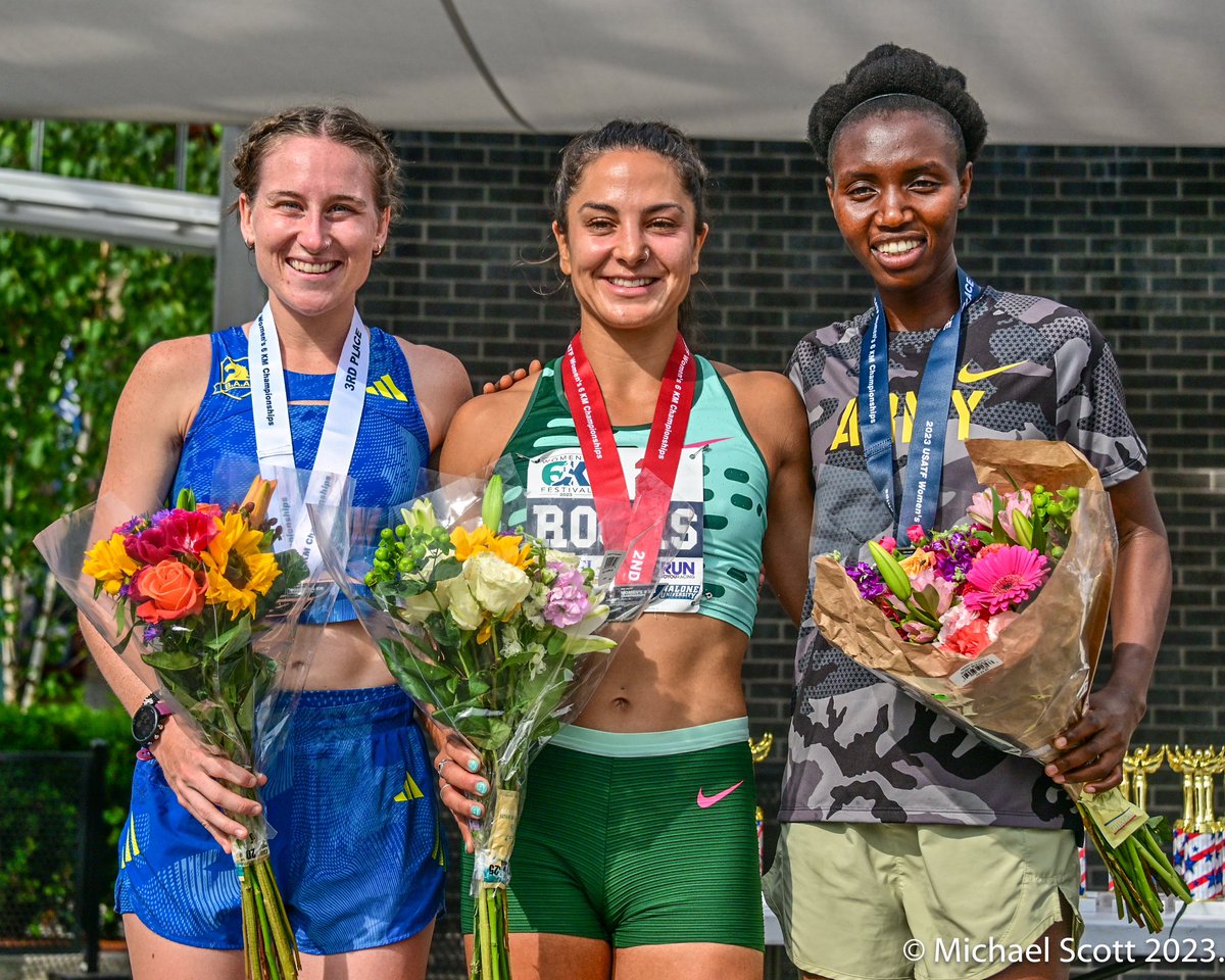 urimiscott's tweet photo. Last Saturday @UNMLoboXCTF alum Ednah Kurgat won the @USATF Women’s 6K Championship hosted by @6kWomen. @nellrojas out sprinted @Annie_Rodenfels for second. https://t.co/bsoOT8U3SW