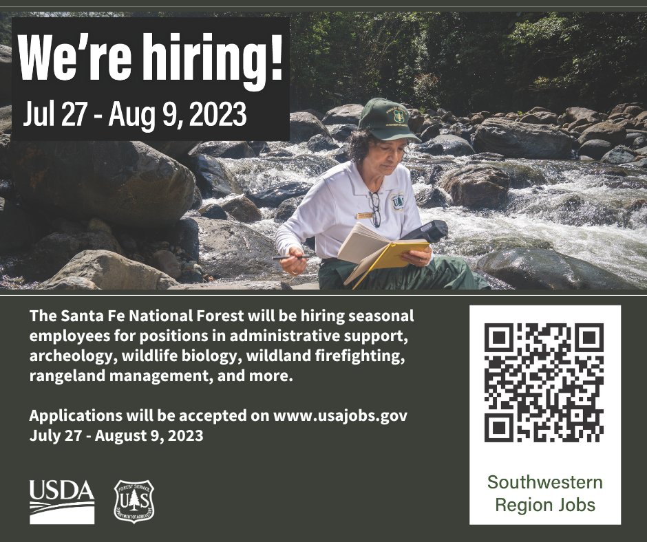 The Forest Service will be hiring hundreds of temporary positions across AZ and NM. Get a head start on how to apply by checking out the informational videos on this website at fs.usda.gov/working-with-u…