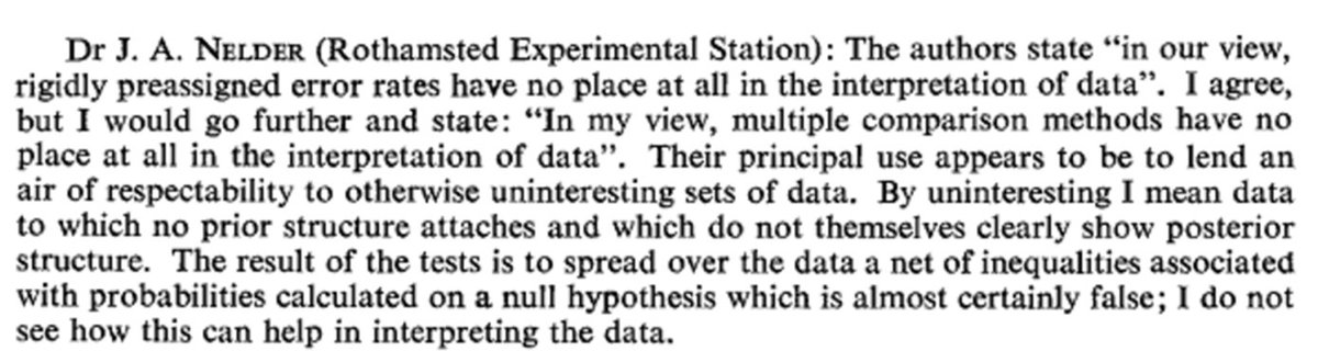 AndrewPGrieve's tweet image. My favourite Nelder quote.