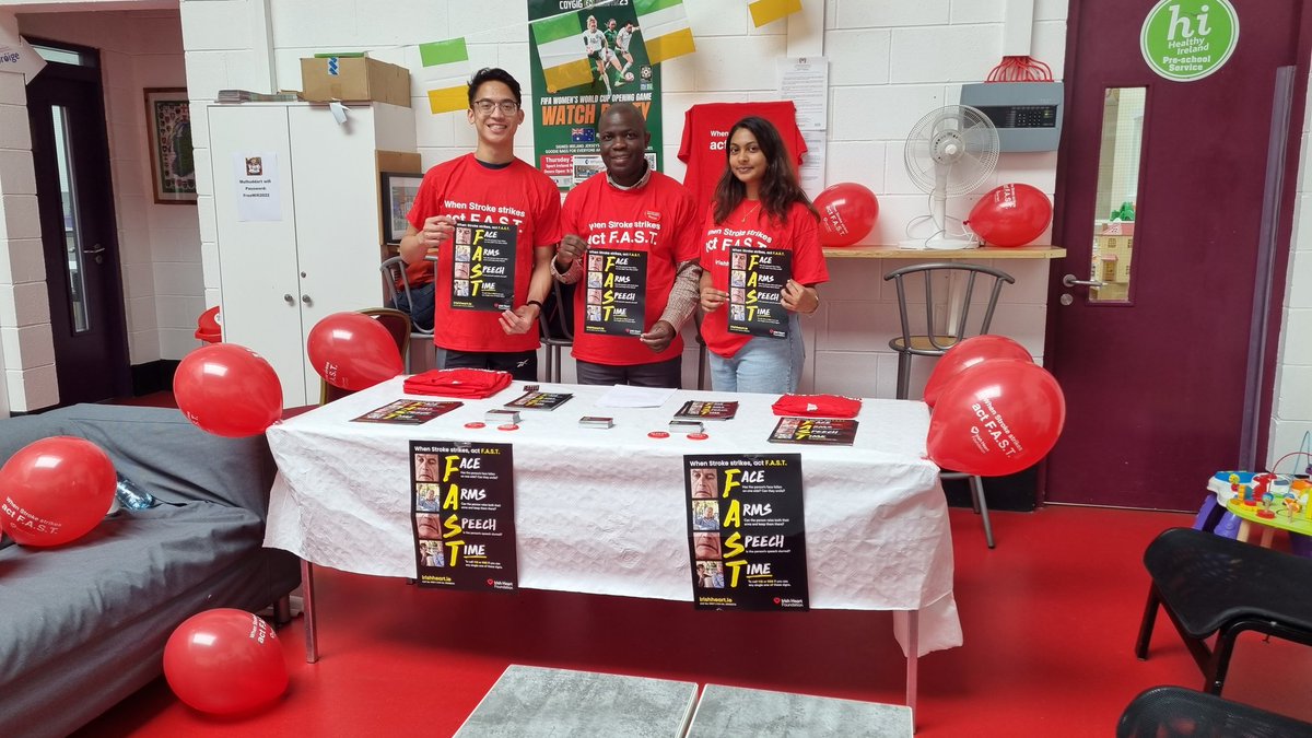 soltoy's tweet photo. F.A.S.T. Awareness campaign in Mulhuddart Community Centre,  Dublin 15. #mulhuddartcc, #actFAST https://t.co/I80uHbmgpP