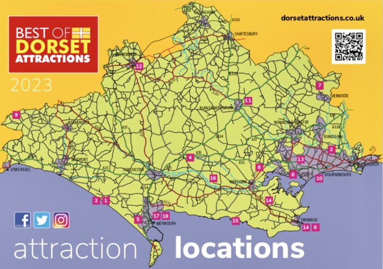 Woo-hoo! It's the summer holidays, so what shall we do?
Find the best of Dorset's family-friendly attractions in our downloadable brochure.
Just go to our website and click on the logo in the top right corner. See you soon!
dorsetattractions.co.uk