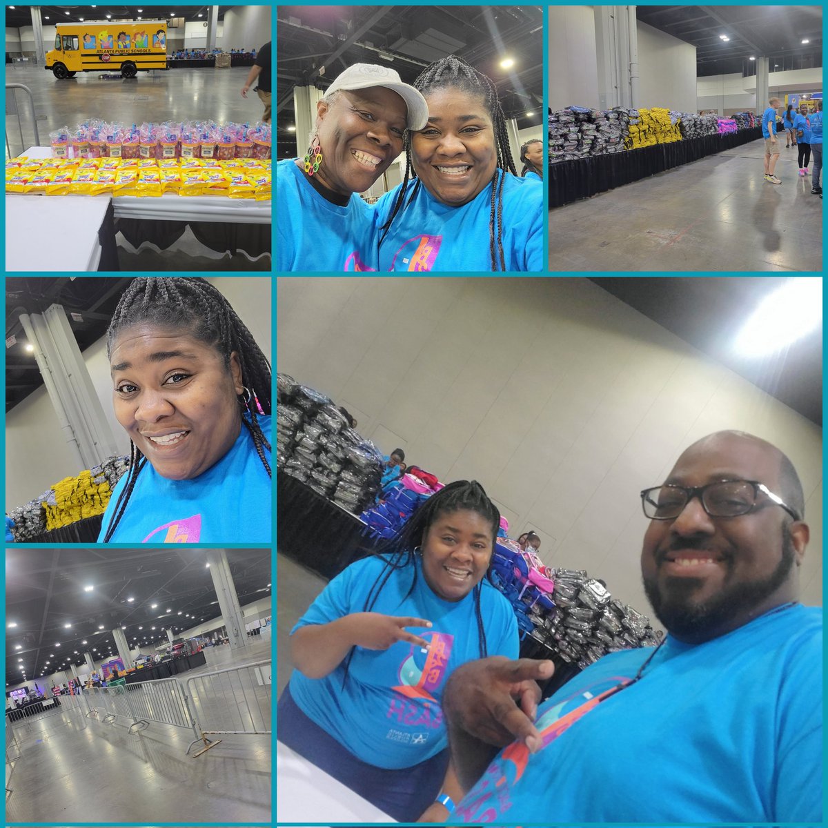 SimplyEdDucated's tweet photo. We're back at this volunteering thing again! Our inaugural @apsupdate Back to School Bash volunteer session! We're here and ready to serve the Atlanta Public Schools Family!! #volunteering #AtlantaPublicSchools #B2SB #APSBash2023 https://t.co/PysnfdLHrh