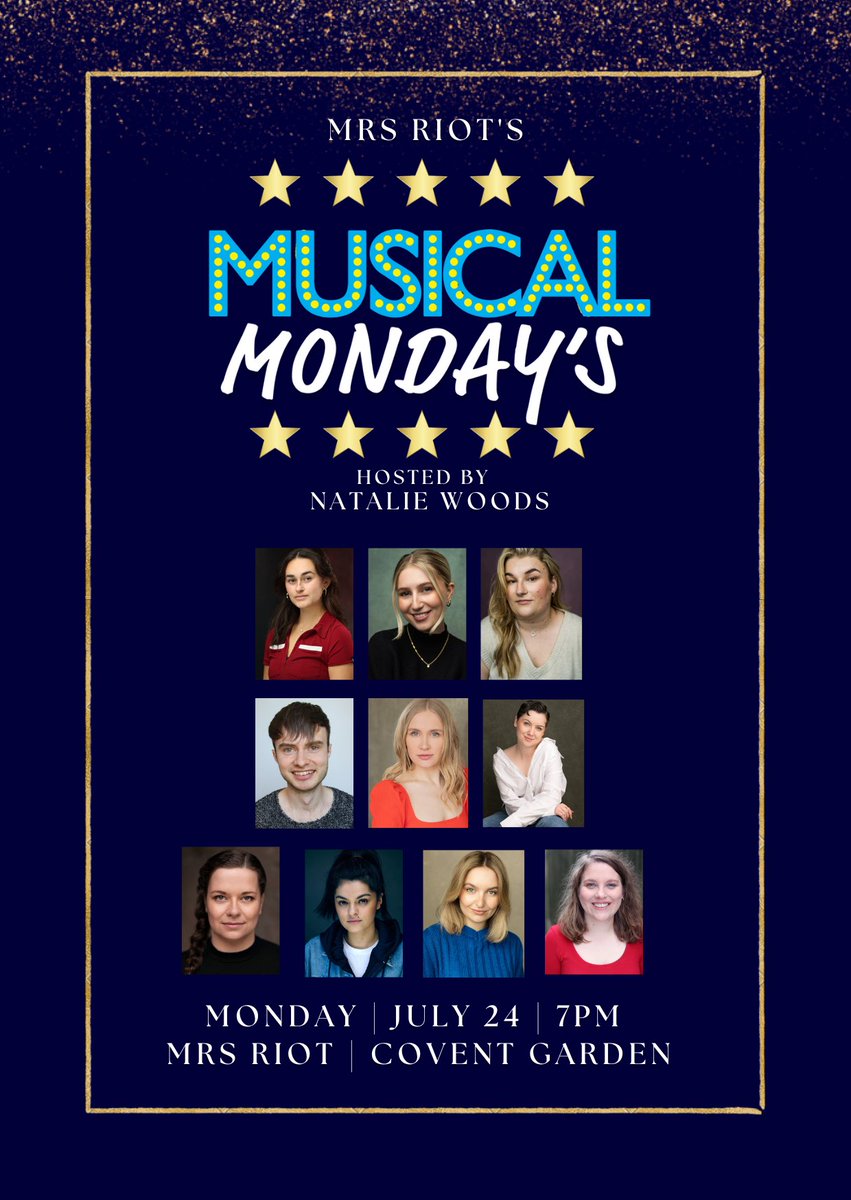 mrs_riots's tweet photo. THIS MONDAY 

24th we have a superstar lineup 🕺

Book tickets now - https://t.co/DCYoR7fmvH

⭐️⭐️⭐️⭐️⭐️ https://t.co/7XMdGUr6Qj