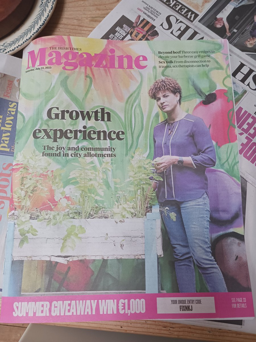 Gorgeous feature on community gardens by @DeirdreFalveyIT in today's @IrishTimesMag 👏👏👏