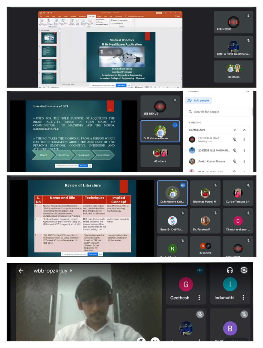 eeedrmgr1's tweet photo. The Department of BME in association with IEEE MGR STUDENT CHAPTER organized a Technology talk on “Medical Robotics” on 21st July 2023 in Online mode. https://t.co/P0uU17PPTS