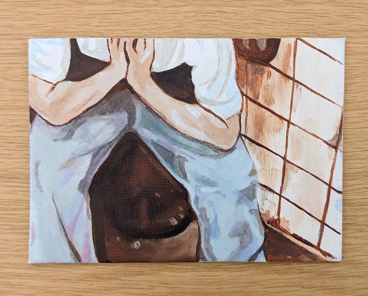 catboyspecs's tweet photo. obviously my first oil painting in forever had to be saw related 😅

#saw2004 #adamstanheight https://t.co/HHXndQdNdw