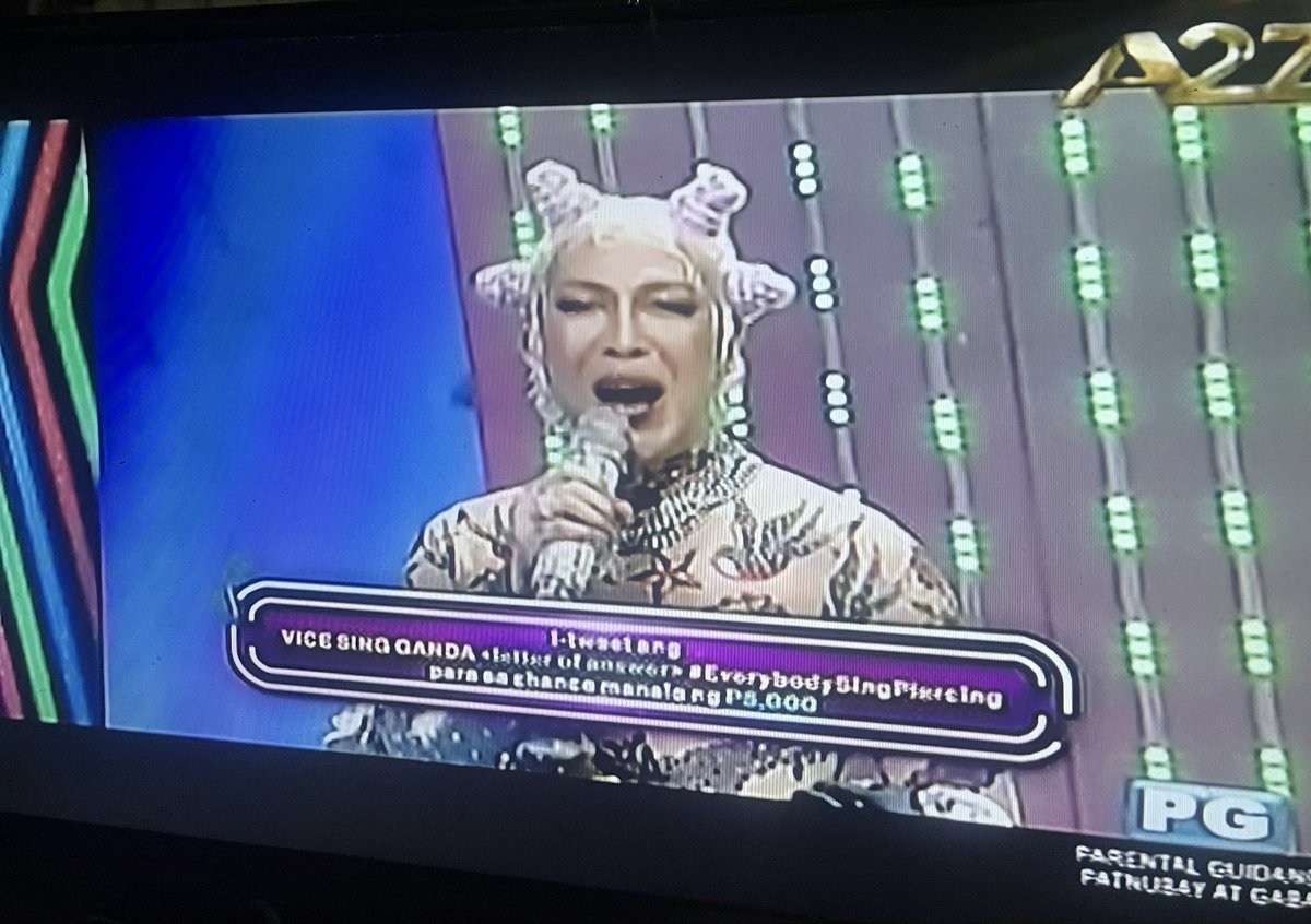 Slarell's tweet image. VICE SING GANDA B #EverybodySingPiercing