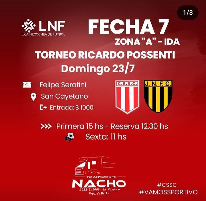 ClubSportivoSC's tweet photo. Día domingo con más actividad de local! https://t.co/pkg85Ecjb1