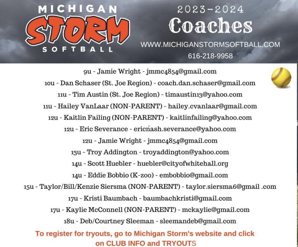 MI Storm Softball tweet media