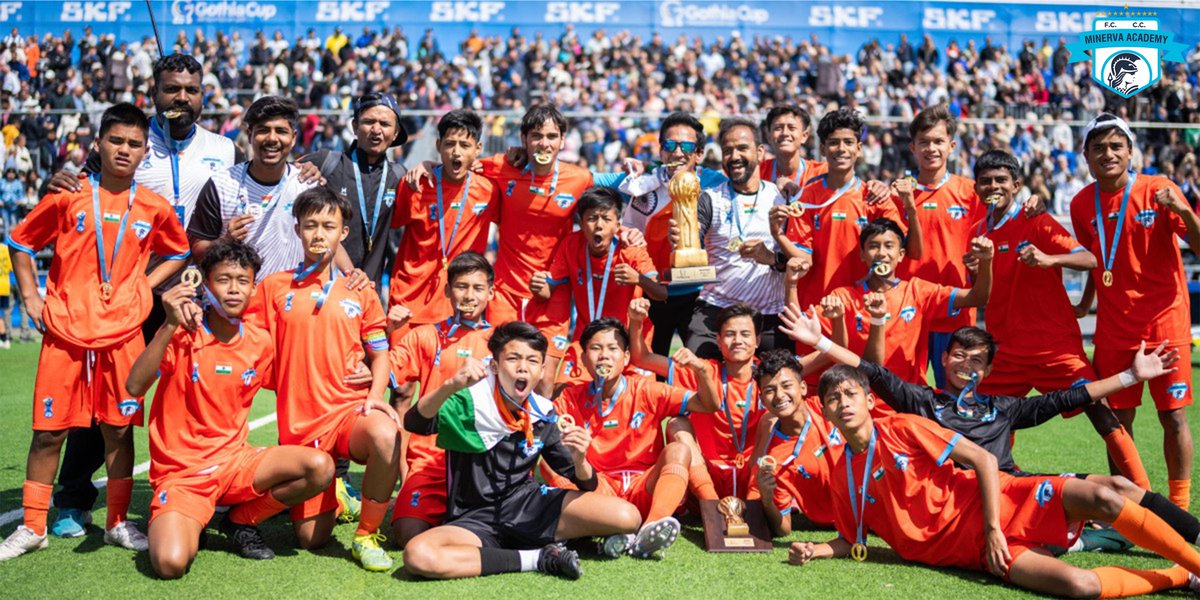 𝐂𝐇𝐀𝐌𝐏𝐈𝐎𝐍𝐒 🏆

Honoring the Tricolor with every stride!🇮🇳⚽

First Indian team ever to win the #GothiaCup! 🤩

#MAFC #Warriors #TheFactory #IndianFootball #WarriorsInWYC