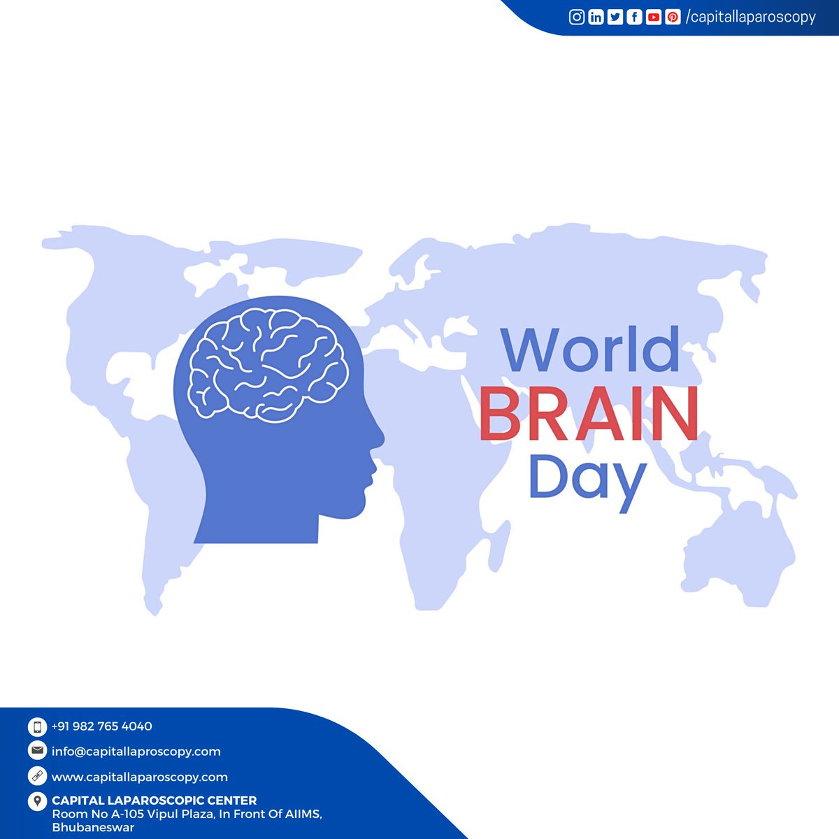 CLaparoscopy's tweet photo. Today is not just about celebrating our individual brains but also acknowledging the collective knowledge that has shaped humanity. Let's appreciate the power of shared intelligence. #WorldBrainDay2023 #HealthyBrain #BrainyDay #bbsrlaparoscopy #bbsrgynicdoctor #capitallaparoscopy https://t.co/pm3NSZbstd